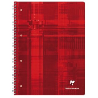 Collegeblock Clairefontaine 8252C, A4, kariert, 90g, 4fach gelocht, 80 Blatt