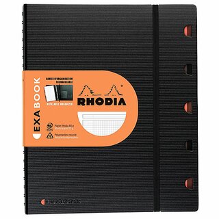 Schreibmappe Exacompta 132142C, Exabook, A4, mit Block, kariert, 80 Blatt