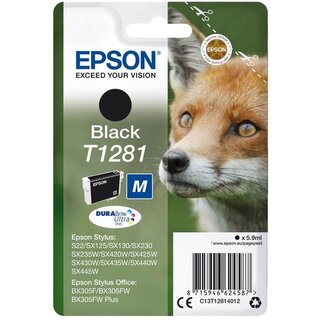 Tintenpatrone Epson T128140, Reichweite: 170 Seiten, schwarz