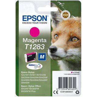 Tintenpatrone Epson T128340, Reichweite: 140 Seiten, magenta