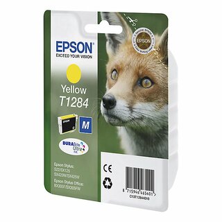 Tintenpatrone Epson T128440, Reichweite: 225 Seiten, gelb