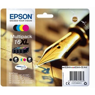 Tintenpatrone Epson T16364010, 32,4 ml, 4 Stck (schwarz/cyan/magenta/gelb)