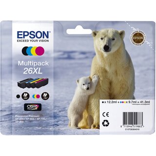 Tintenpatrone für Epson für XP600/700/800 SW/CY/MA/GE