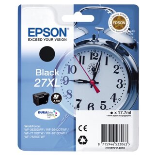 Tintenpatrone Epson T271140, Reichweite: 1.500 Seiten, schwarz