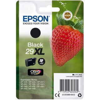 Tintenpatrone Epson T29914012 - 29XL, Reichweite: 470 Seiten, schwarz