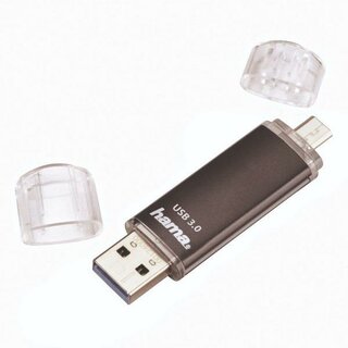 Hama FlasHPen Laeta Twin USB 3.0 schwarz 64GB 40MB/s