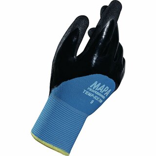 Klteschutzhandschuhe Mapa Temp ice 700, Gre 10, schwarz/blau, 1 Paar