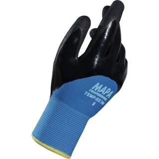 Klteschutzhandschuhe Mapa Temp ice 700, Gre 10, schwarz/blau, 1 Paar
