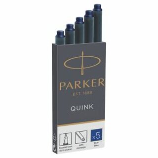 Tintenpatronen Parker S0116240 Quink Z44, Groraumpatronen, knigsblau, 5 Stck