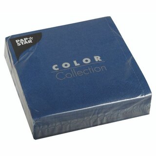 Servietten Papstar 86973, Maße: 33 x 33cm, 3lagig, blau,...