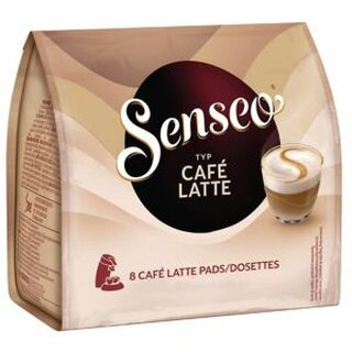 Kaffeepads Senseo Cafe Latte, 2 in 1 Kombipads, 8 Pads
