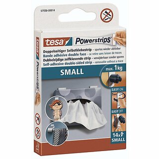 Powerstrips Tesa 57550, klein, 14 Stck