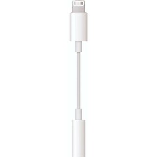 APPLE Adapter MMX62ZM/A, Lightning/3,5-mm-Klinke - Stecker/Buchse, wei