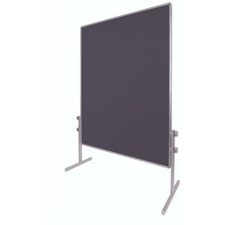 Moderationstafel, zweiseitig, Filz, 120 x 150 cm, blau