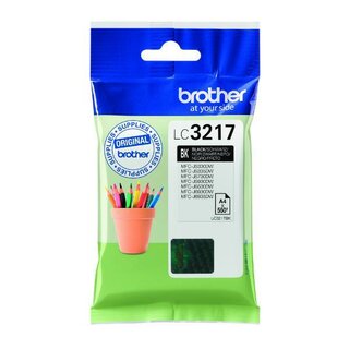 Tintenpatrone Brother LC-3217BK, Reichweite: 550 Seiten,...