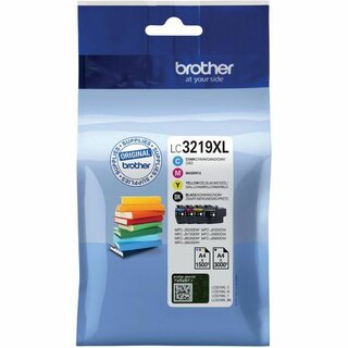 Tintenpatronen Brother LC3219XLVALR, cyan, magenta, yellow, black, 7500 Seiten