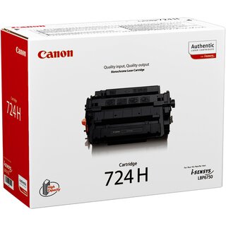 Toner Canon 3482B002 - 724H, Reichweite: 12.500 Seiten, schwarz