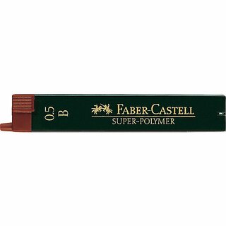 Feinminen Faber-Castell 120501, Strichstrke: 0,5mm, B, 12 Stck