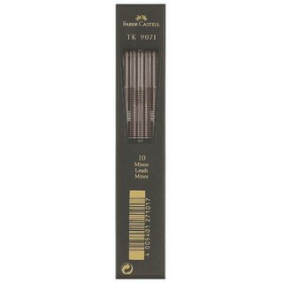 FABER-CASTELL Druckbleistiftminen TK 9071 127102, D: 2 mm, 2B, schwarz, 10 Stck