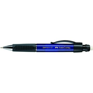 Druckbleistift Faber-Castell Grip Plus 130732, Strichstrke: 0,7mm, B, blau,5St