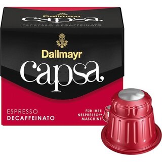 Capsa Kapseln enkoffeeiniert, rot, 10 Stück