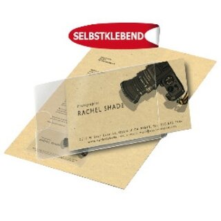 Visitenkartentaschen 3L, 60 x 95mm, selbstklebend, 10 Stück