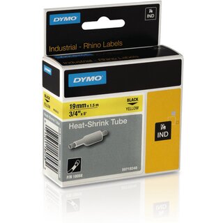 Schriftbandkassette Dymo 18058, Heißschrumpfschlauch,...