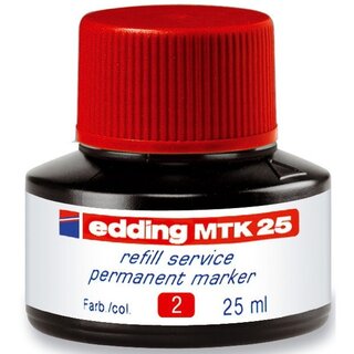 Nachfülltusche edding MTK25, Inhalt: 25ml, rot