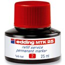 Nachflltusche edding MTK25, Inhalt: 25ml, rot