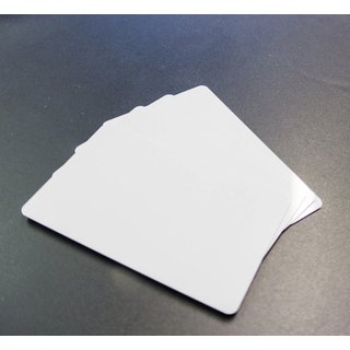 Karte, CR80-Format, PVC, 85,6 x 54 mm, wei