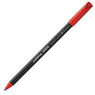 Faserschreiber edding 1200, Strichstärke: 0,5-1mm, rot