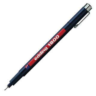 Fineliner edding 1800 Profipen 0.5, Strichstrke: 0,5mm, schwarz