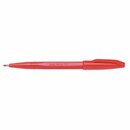 Faserschreiber, Sign Pen, mit Kappe, 0,8 mm, Schreibf.: rot