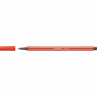 STABILO Faserschreiber Pen 68/40, Einweg, M / 1 mm, hellrot