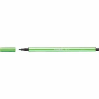 STABILO Faserschreiber Pen 68 68/43, mit Kappe, M, 1 mm, Schreibf.: laubgrn