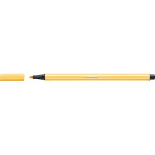 STABILO Faserschreiber Pen 68/44, Einweg, mit Kappe, M / 1 mm, gelb