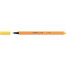 Fineliner point 88, mit Kappe, 0,4 mm, Schreibf.: gelb