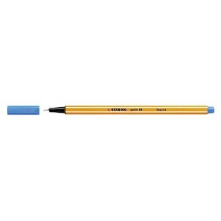 Fineliner Stabilo point 88/32, Strichstrke: 0,4mm, mittelblau