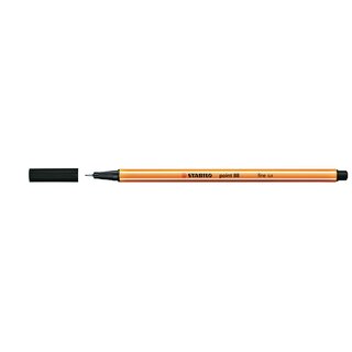 Fineliner Stabilo point 88/46, Strichstrke: 0,4mm, schwarz