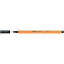 Fineliner point 88, mit Kappe, 0,4 mm, Schreibf.: schwarz