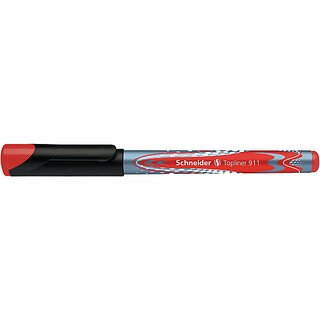 Fineliner Schneider 911 Topliner, Strichstrke: 0,4mm, nachfllbar, rot