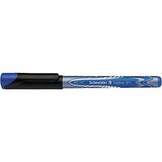 Fineliner Schneider 911 Topliner, Strichstrke: 0,4mm, nachfllbar, blau