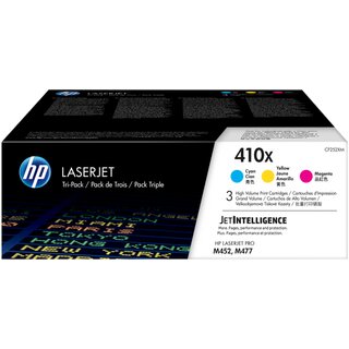 Toner HP CF252XM, Reichweite: 5.000 Seiten, 1 x cyan, 1 x magenta, 1 x gelb