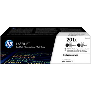 Toner HP CF400XD 201X fr LJ M277N, schwarz, 2 Stck