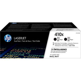 Toner HP CF410XD, Reichweite: 6.500 Seiten, schwarz, 2 Stck