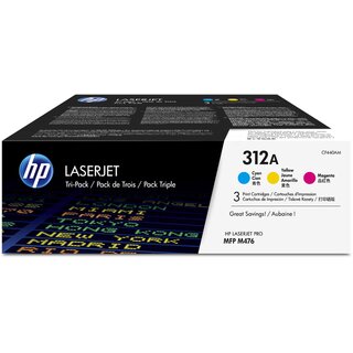 Toner HP CF440AM, Reichweite: 2700 Seiten, 1 x cyan, 1 x magenta, 1 x gelb