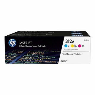 Toner HP CF440AM, Reichweite: 2700 Seiten, 1 x cyan, 1 x magenta, 1 x gelb