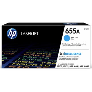 Toner HP CF451A, Reichweite: 10.500 Seiten, cyan