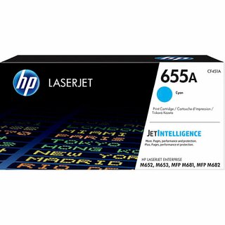 Toner HP CF451A, Reichweite: 10.500 Seiten, cyan