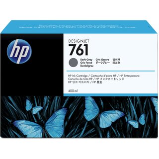 Tintenpatrone HP CM996A - 761, Inhalt: 400 ml, dunkelgrau